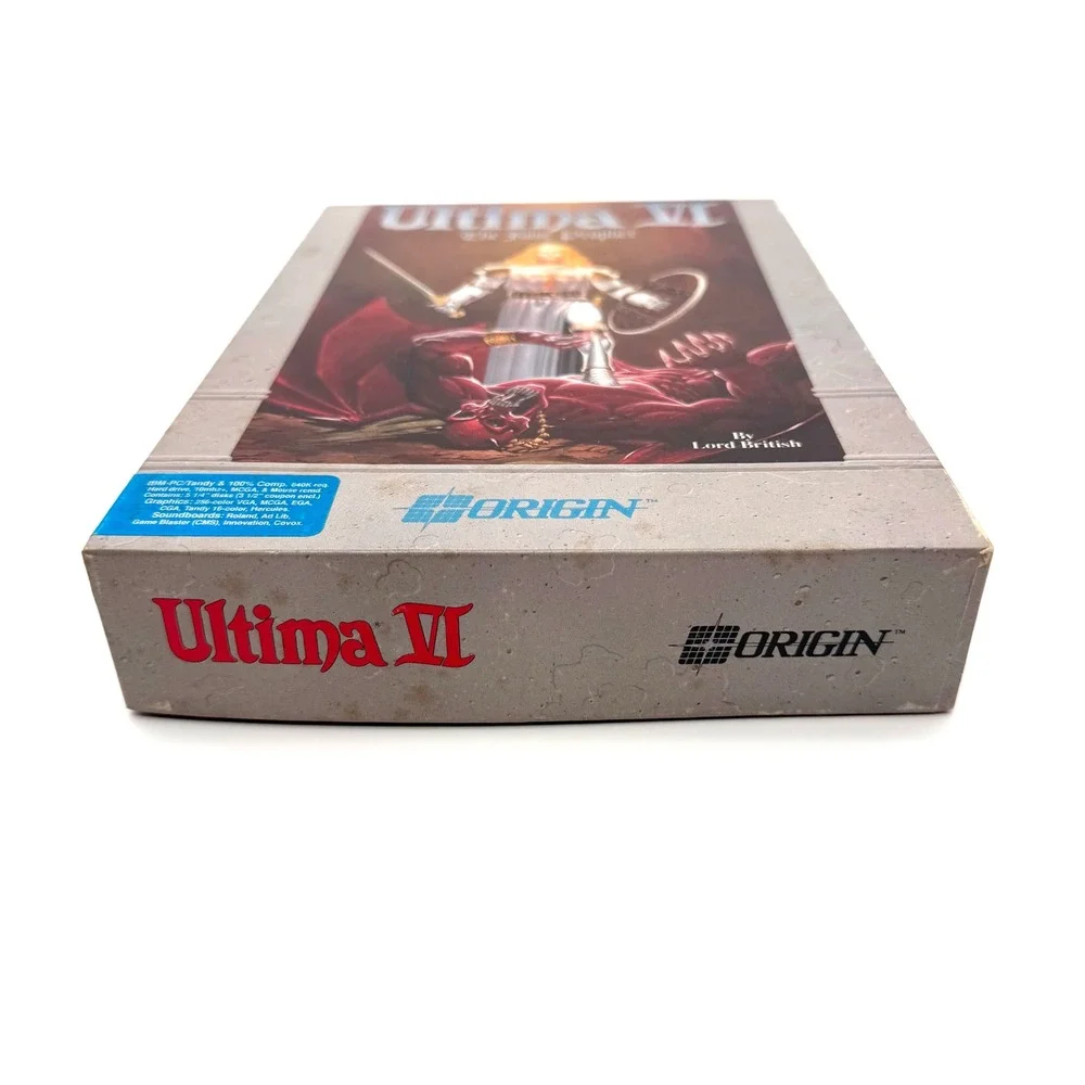 Ultima‎ VI The False Prophet PC Tandy Big Box 5.25 Floppy Cloth Map Lot